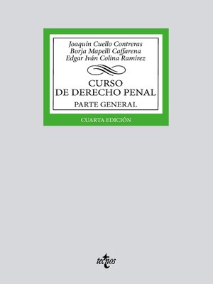 cover image of Curso de Derecho penal